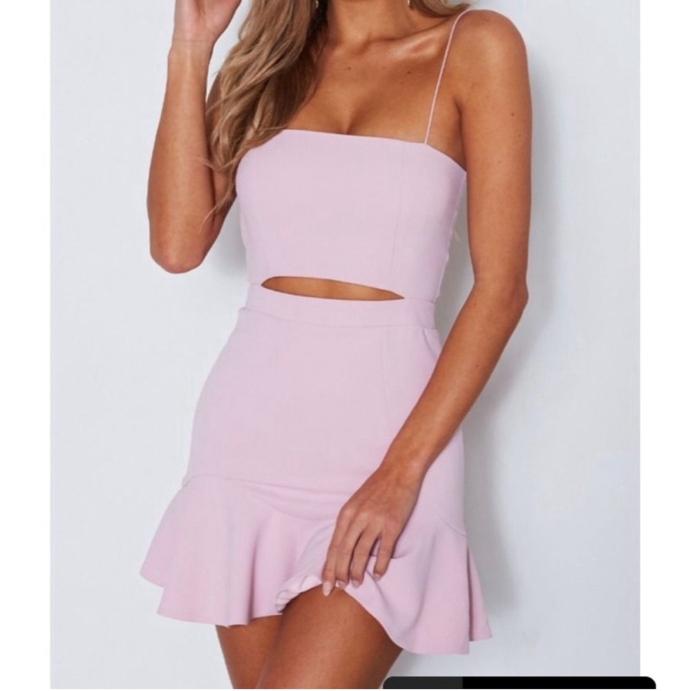 White Fox Pink Mini Dress